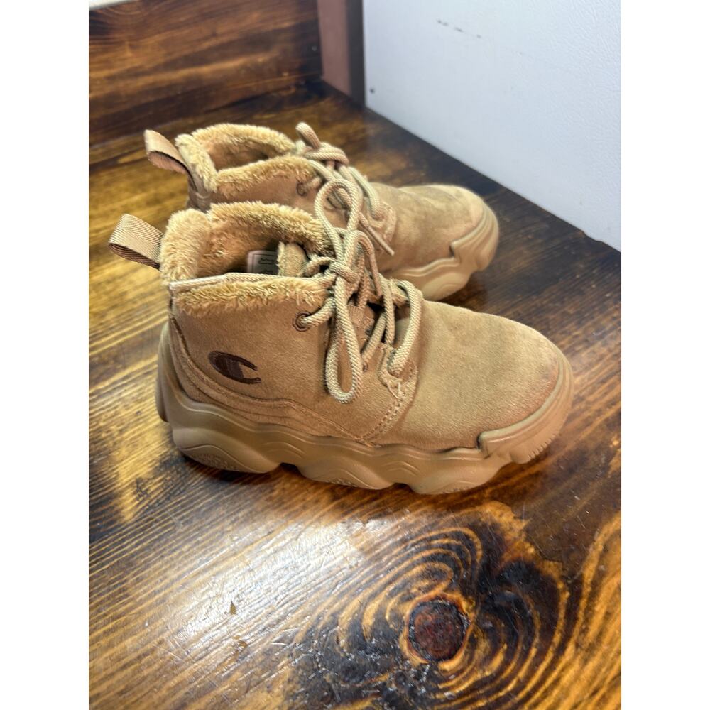 Champion Tan Fleece Lined Sneakers Size 10